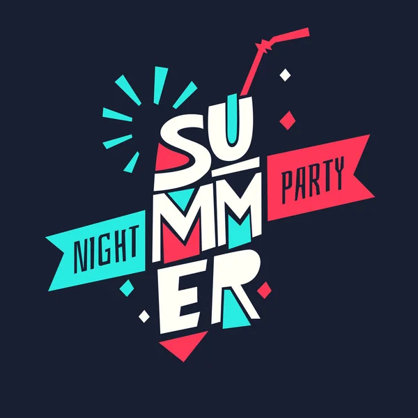 Vector illustration of go to summer party — Stock Vector