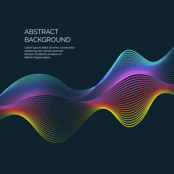 Abstract background with a dynamic waves. — Stock Vector