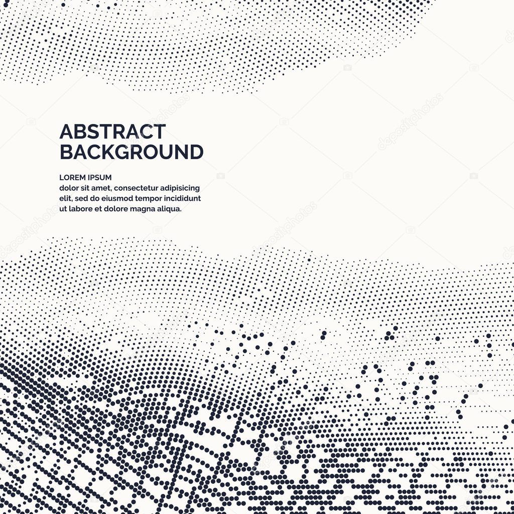 Vector abstract background with a colored dynamic waves, line and particles.