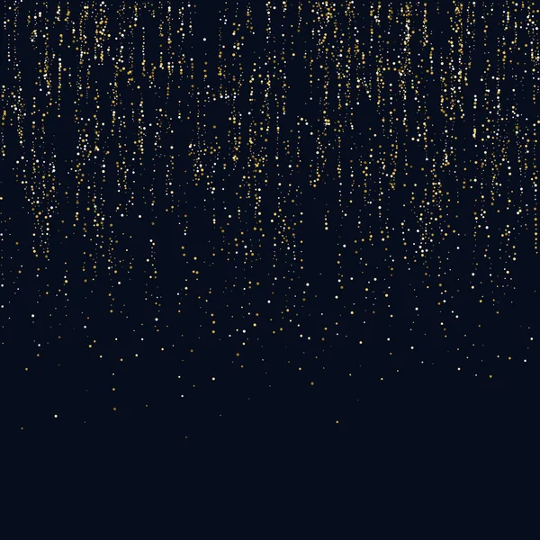 Bright vector illustration Magic rain of sparkling glittery particles lines — Stock Vector