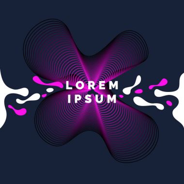 Dinamik çizgiler ve sıçraması ile parlak arka plan. Vektör çizim