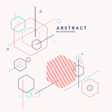 Modern arka plan. Geometrik şekiller bileşimi