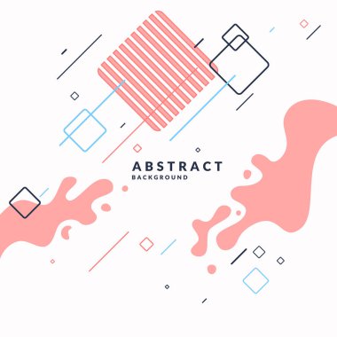 Moda soyut arka plan. Geometrik şekillerin ve sıçramaların bileşimi.