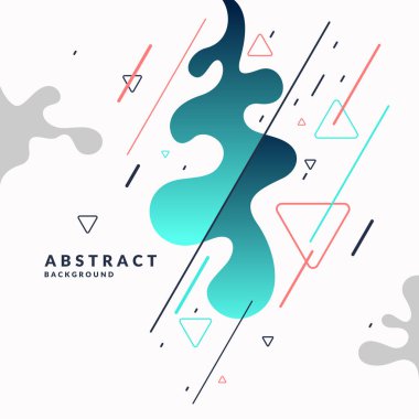 Moda soyut arka plan. Geometrik şekillerin ve sıçramaların bileşimi.