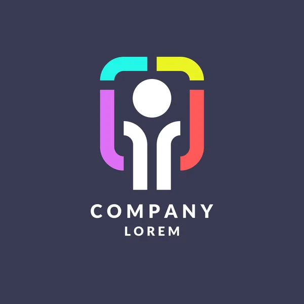 Logo di tendenza per il business aziendale . — Vettoriale Stock