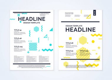 İş, modern günlük için broşür şablonu.