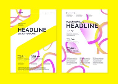 İş, modern günlük için broşür şablonu.