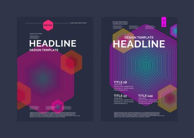 Müzik, modern poster hakkında bir dergi için şablon.