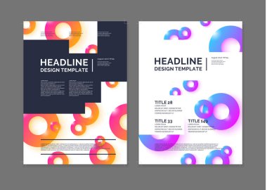 İş, modern günlük için broşür şablonu.