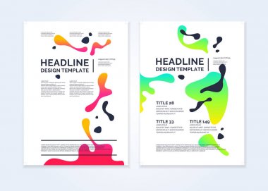 İş, modern günlük için broşür şablonu.