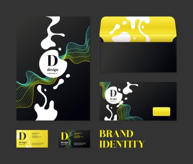 Kurumsal kimlik. Tasarımınız için düzeni şablonları.