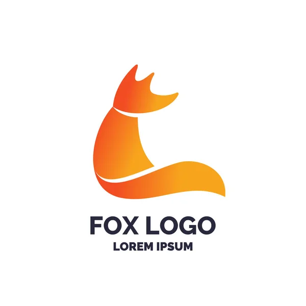 Vector moderno logotipo y emblema de Fox . — Archivo Imágenes Vectoriales