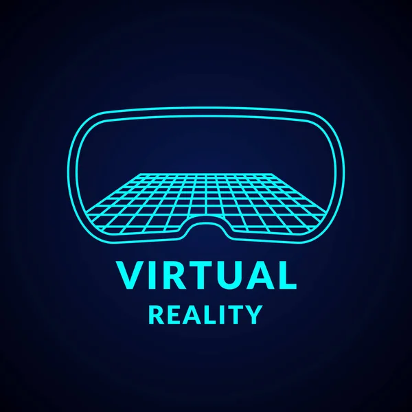 Virtual Reality dan teknologi baru untuk game. Kompleks hiburan modern . - Stok Vektor