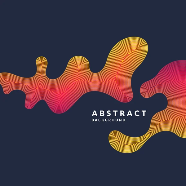 Fundal abstract luminos, cu valuri dinamice de stil minimalist. Ilustrație vectorială — Vector de stoc