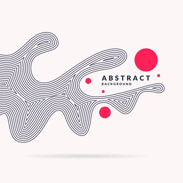 Fondo abstracto brillante con ondas dinámicas de estilo minimalista. Ilustración vectorial — Vector de stock