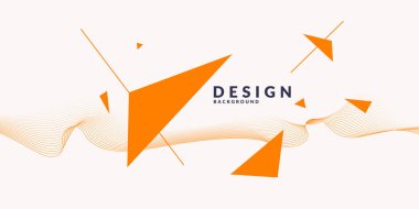 Dinamik dalgalarla soyut vektör arkaplanı.