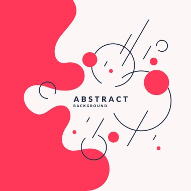 Moda soyut arka plan. Geometrik şekillerin ve sıçramaların bileşimi.