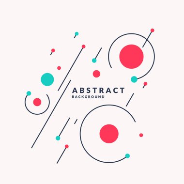 Retro soyut geometrik arka plan. Düz figürlü poster..