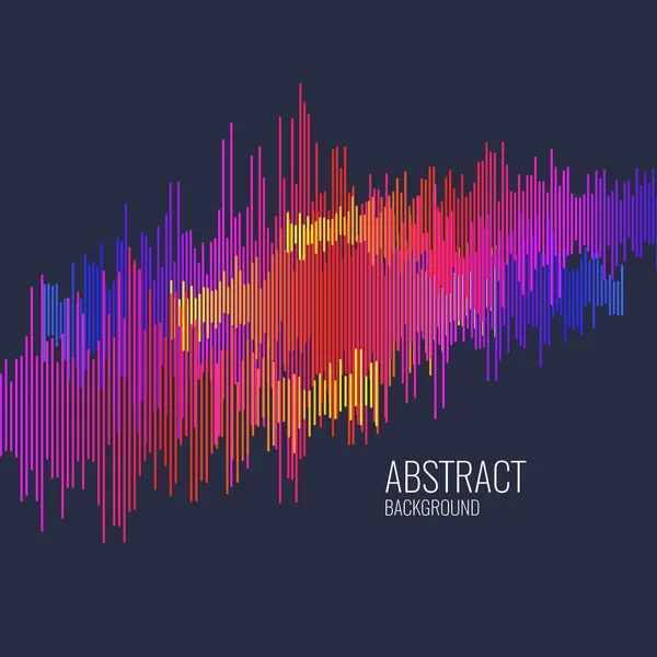 Strisce colorate su sfondo scuro . — Vettoriale Stock