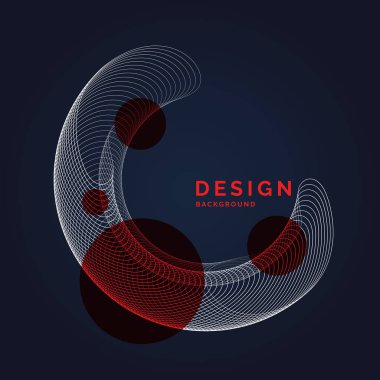 Minimalist tarzda bir dinamik dalgalar ile parlak arka plan.