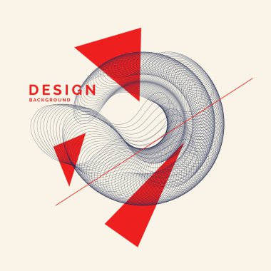 Minimalist tarzda bir dinamik dalgalar ile parlak arka plan.