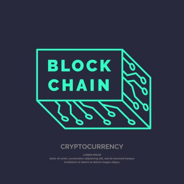 Blockchain teknoloji ve cryptocurrency.