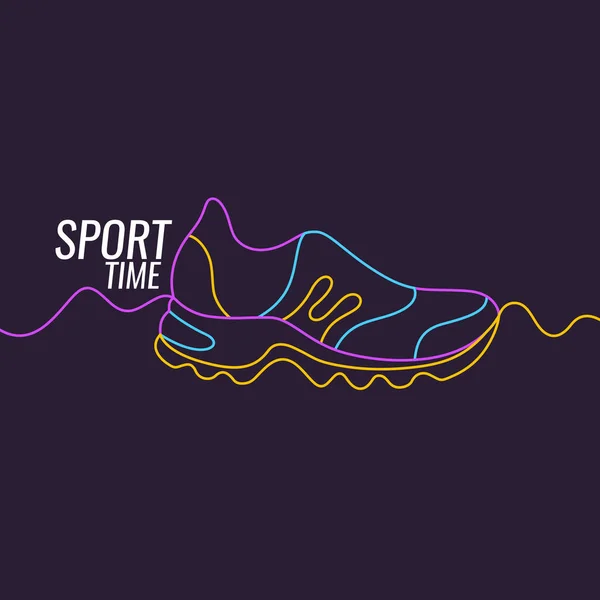 Moderní plakát pro sport. — Stockový vektor
