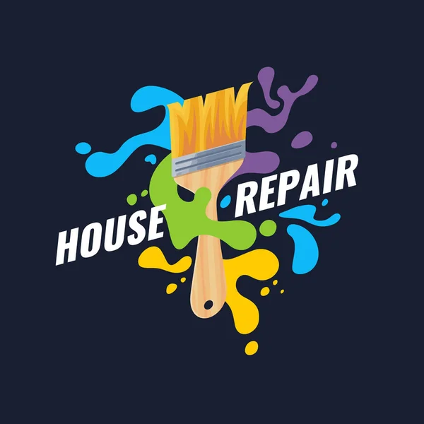 Ferramenta manual para renovação e construção de casas. Cartaz de reparação casa . —  Vetores de Stock