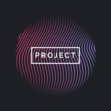 Dinamik dalgalarla soyut vektör arkaplanı.