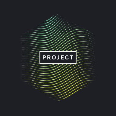 Dinamik dalgalar, çizgi ve parçacıkların oluşturduğu soyut vektör arkaplanı.