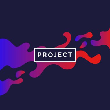 Parlak poster sıçraması ile... Resimde en az düz stil