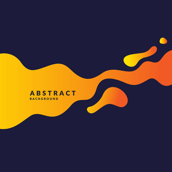 Яркий постер с брызгами. Иллюстрация минимальный плоский стиль
