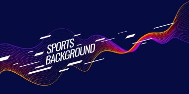 Spor için modern renkli poster.