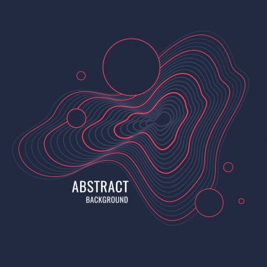 Dinamik dalgalarla soyut vektör arkaplanı