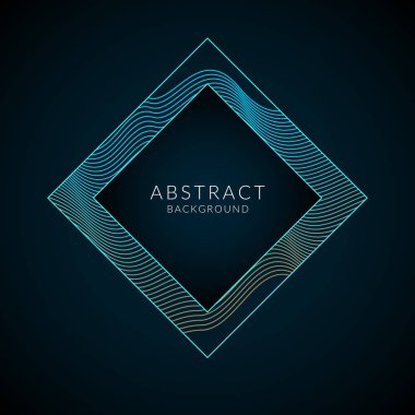 Dinamik dalgalarla soyut vektör arkaplanı.