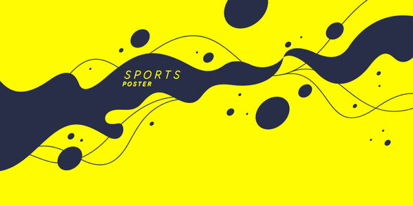 Abstract background with splashes. Modern vector illustration for sport