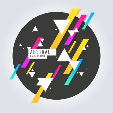 Modern soyut geometrik arkaplan. Metin için vektör şablonu.