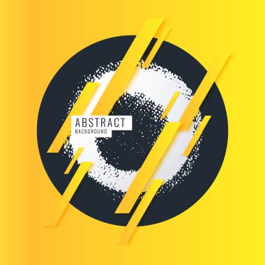 Düz, minimalist tarzda modern soyut sanat geometrik arka planı. Vektör posteri