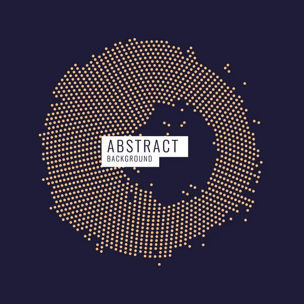 Abstract elements with dynamic particles. Vector illustration. — ストックベクタ
