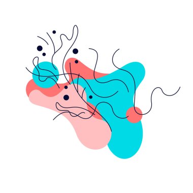 Moda soyut arka plan. Şekil ve çizgilerin bileşimi.