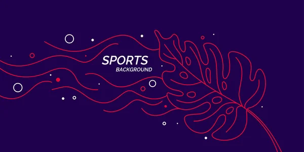 Background with waves. Modern vector illustration for sport — Stock Vector