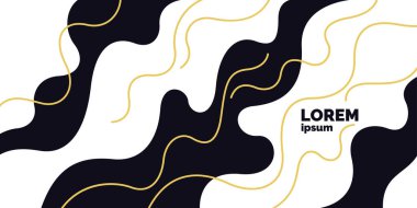 Soyut elementlere ve dinamik şekillere sahip modern arka planlar. Renkli beneklerin bileşimleri. Vektör illüstrasyonu.