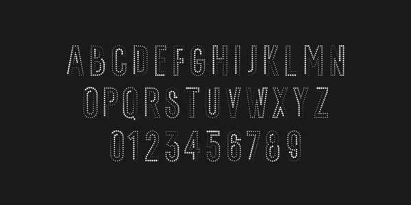 Modern alfabet lettertype. Hoofdletters van het Latijnse alfabet. — Stockvector