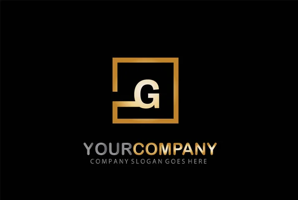 G Letter Logo Design Golden Concept