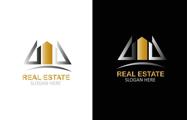 Design Logotipo Imobiliário — Vetor de Stock