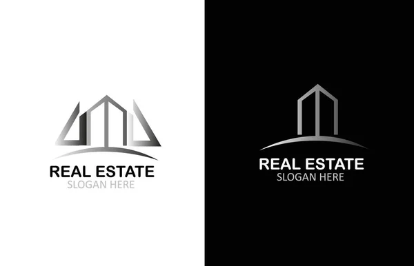 Design Logotipo Imobiliário — Vetor de Stock