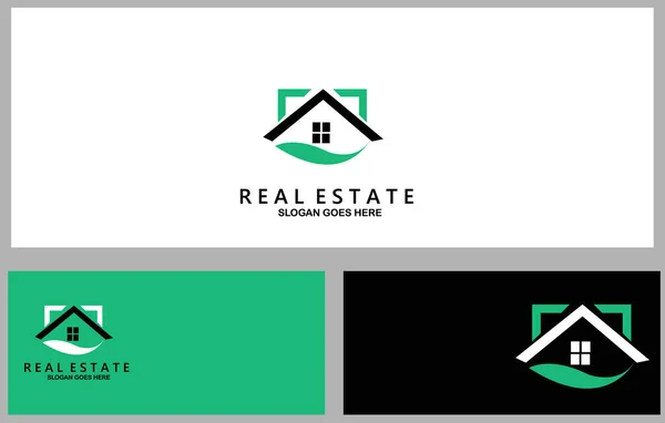 Design Conceito Logotipo Página Inicial Imobiliário Símbolo Modelo Gráfico Elemento — Vetor de Stock