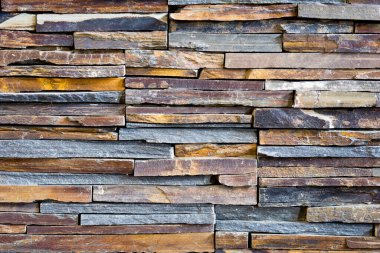 Dekoratif kayrak taş duvar arka plan desenini