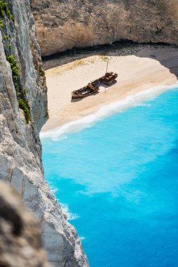 Navagio Beach, Zakynthos, Yunanistan