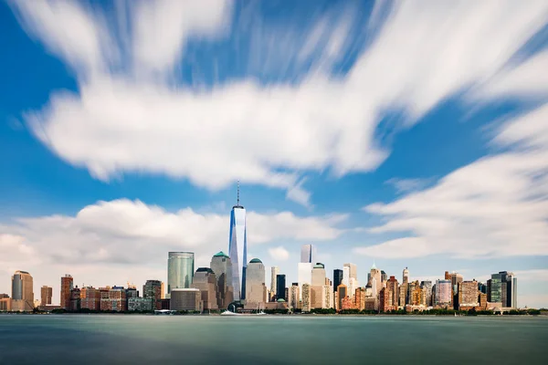 Das Stadtbild Von New York Von New Jersey Aus Gesehen — Stockfoto